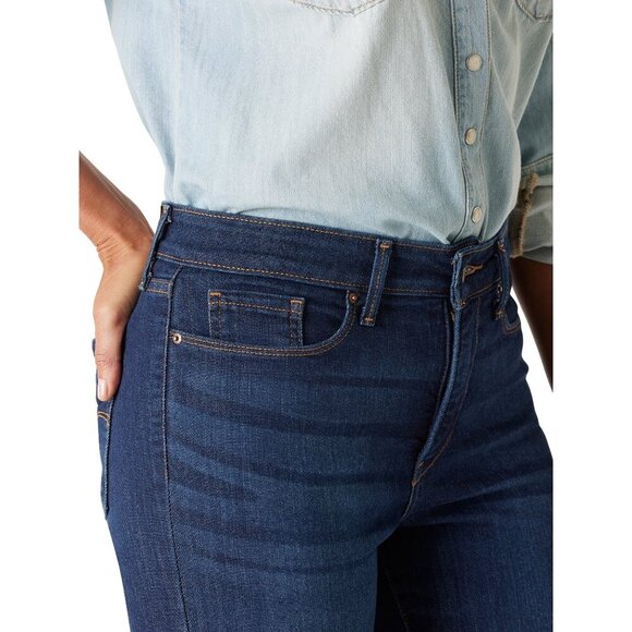 Levi Strauss Signature Women's 8 Modern Bootcut Jeans Dark Blue Wash - Picture 7 of 10